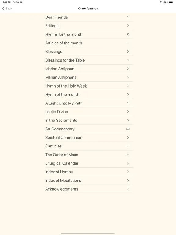 Captures d'écran de Magnificat English Editions iPad 