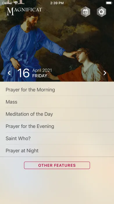 Captures d'écran de Magnificat English Editions