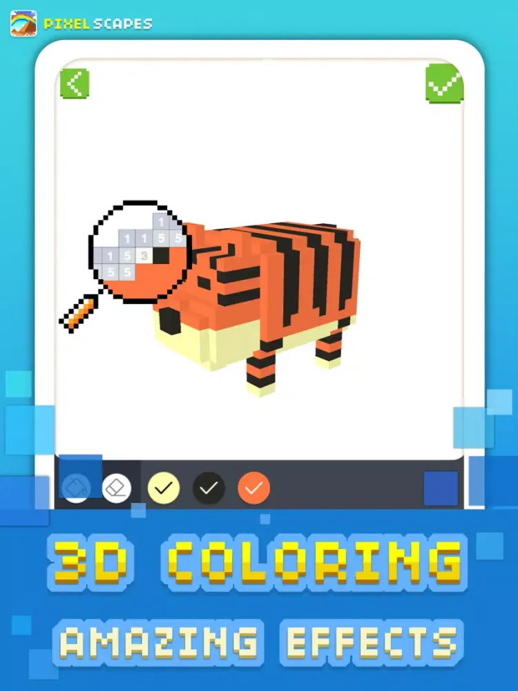 Скриншоты Pixelscape - Color by Number iPad 