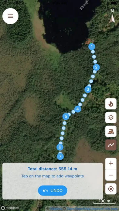 Capturas de pantalla de Shelter Map (Vindskyddskartan)