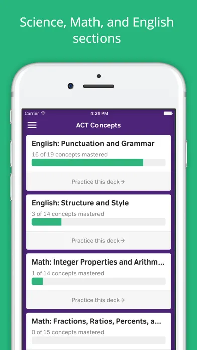 Tangkapan skrin ACT Practice Flashcards