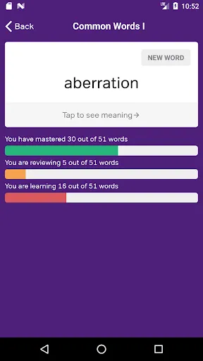 GRE Vocabulary Flashcards Screenshots