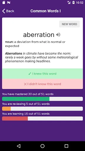 GRE Vocabulary Flashcards Screenshots