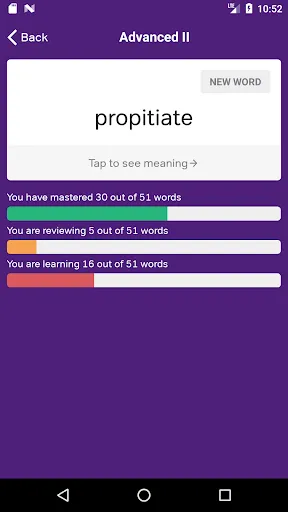 GRE Vocabulary Flashcards Screenshots