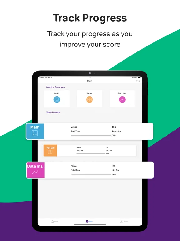 تصاویر GMAT Prep & Practice - Magoosh iPad 