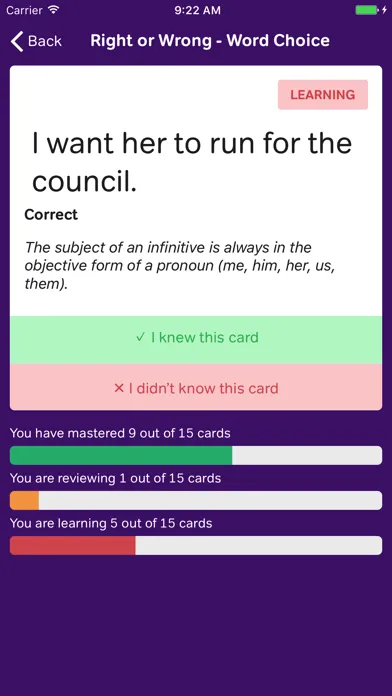 English Grammar Flashcards Ekran Görüntüleri