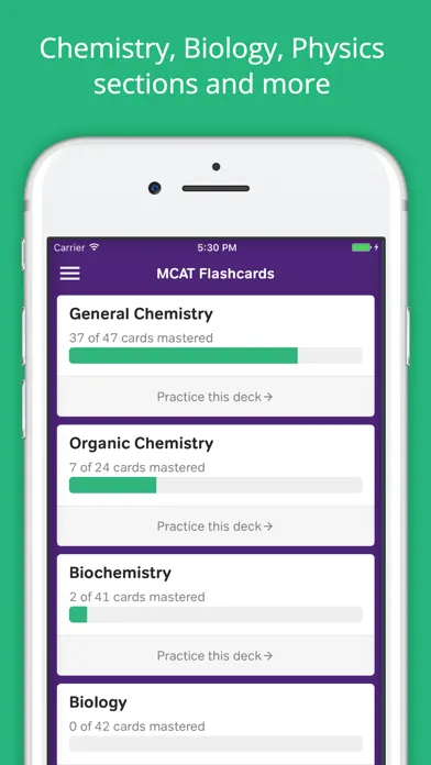 MCAT Prep: MCAT Flashcards Ekran Görüntüleri