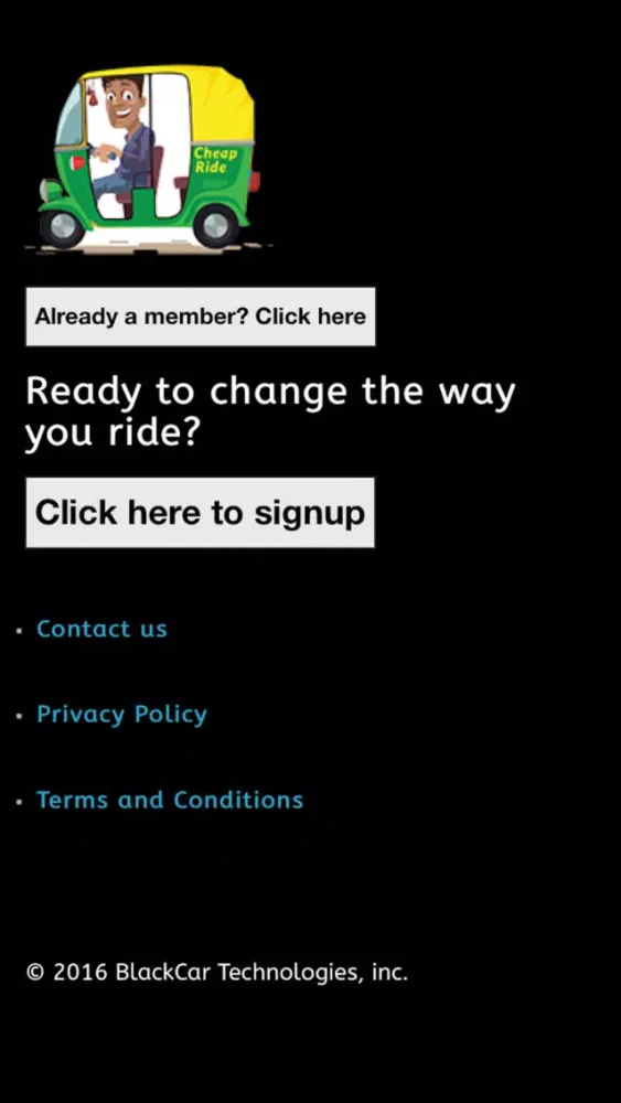 Tangkapan layar Cheap Ride's