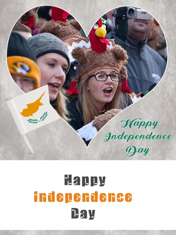 ภาพหน้าจอของ Cyprus Independence Day Frames iPad 
