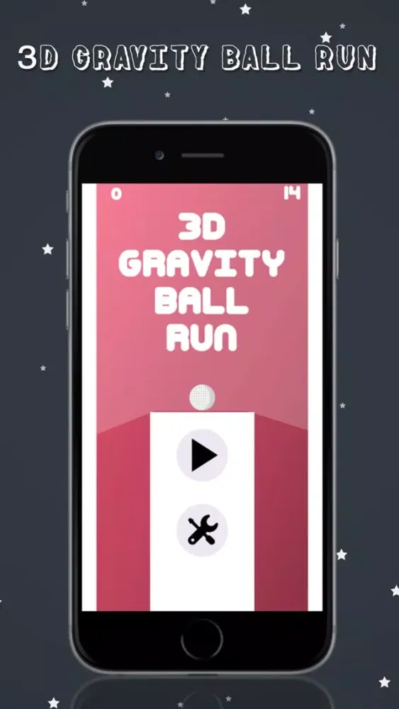 ภาพหน้าจอของ 3D Gravity Ball Run