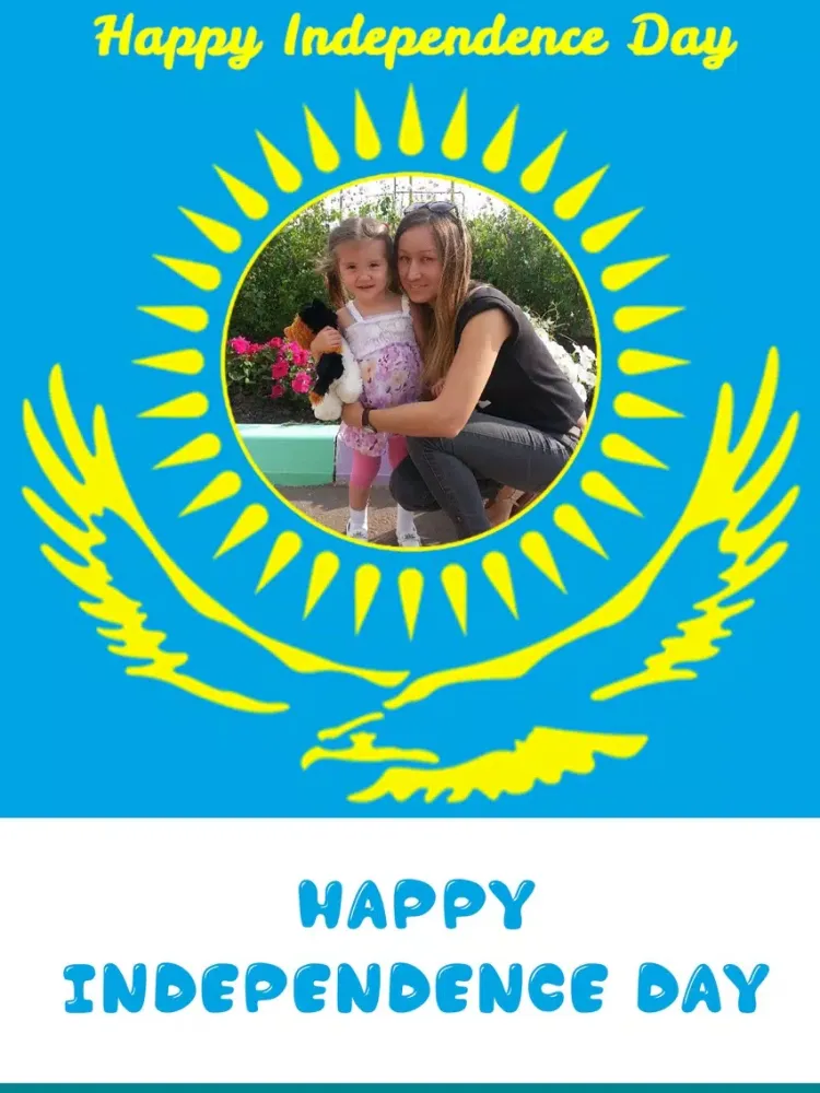 Kazakhstan Independence Day Frames iPad  Screenshots