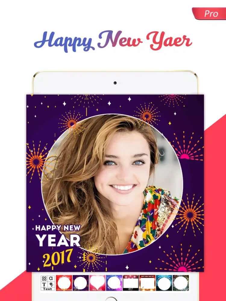 New Year Frames - PRO iPad  Screenshots