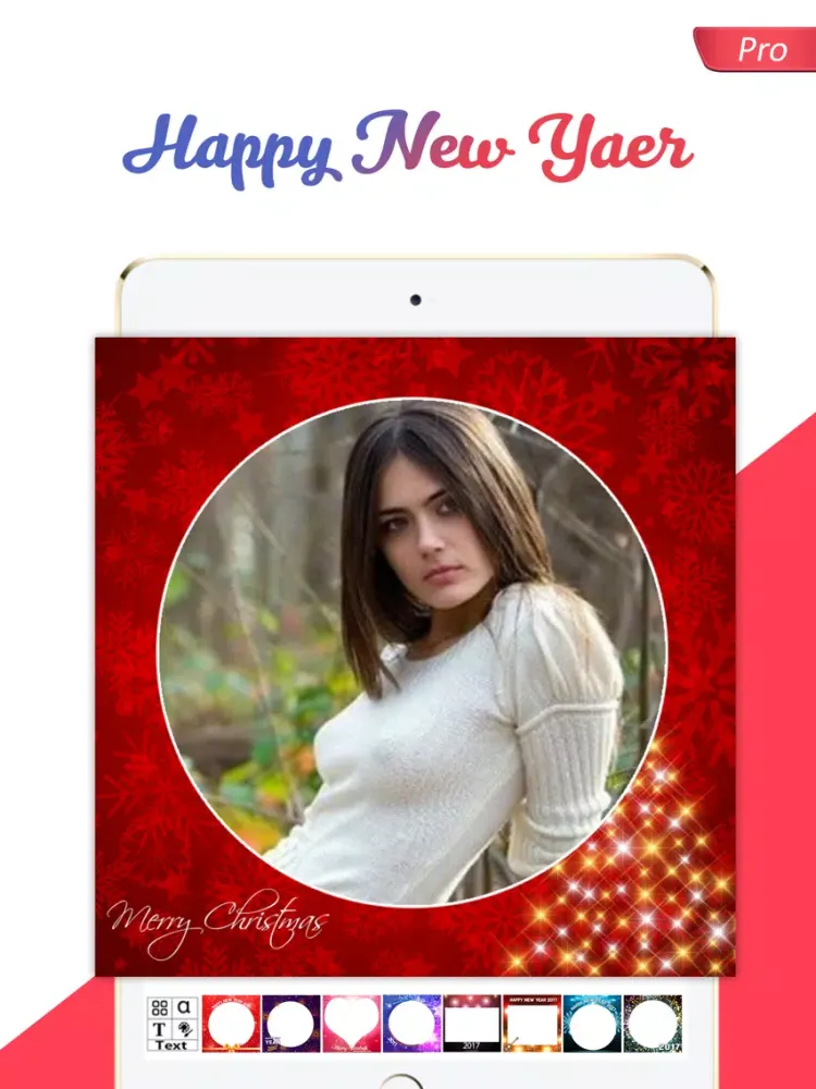 New Year Frames - PRO iPad  Screenshots