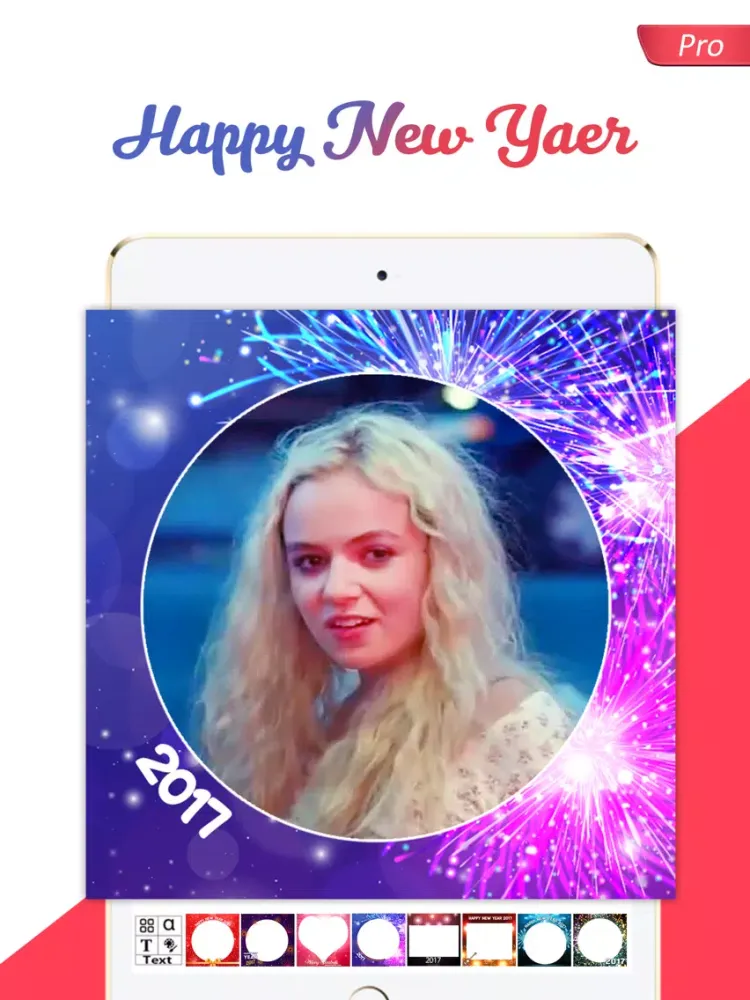 New Year Frames - PRO iPad  Screenshots