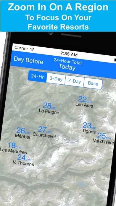 Alps Snow Map - Snow Reports 스크린샷