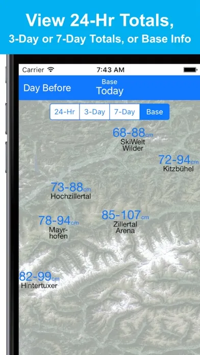 Alps Snow Map - Snow Reports 스크린샷