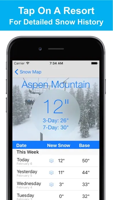 Скриншоты Colorado Snow Map & Webcams