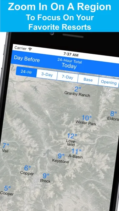 Скриншоты Colorado Snow Map & Webcams