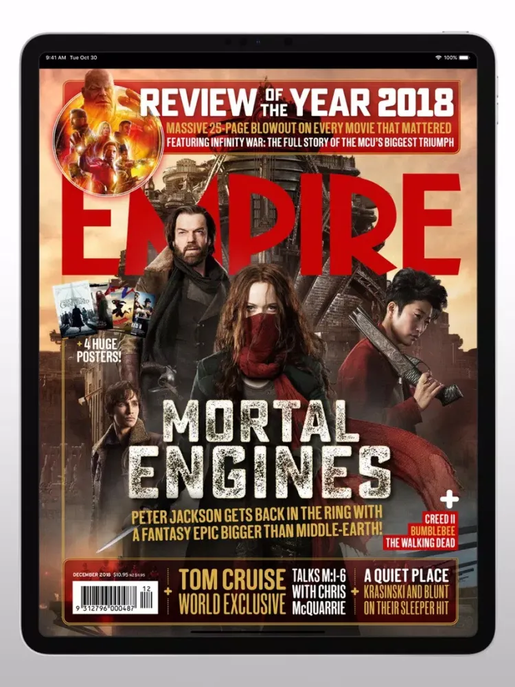 Tangkapan skrin Empire Australasia Magazine iPad 