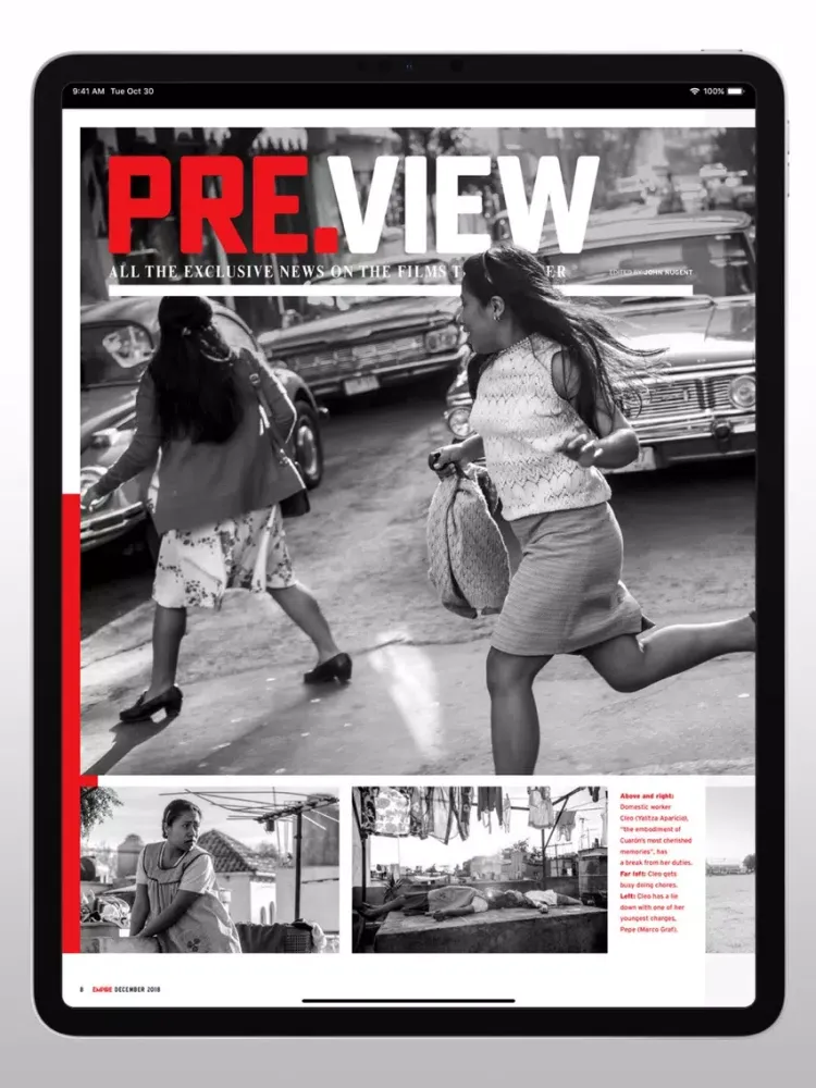 Tangkapan skrin Empire Australasia Magazine iPad 