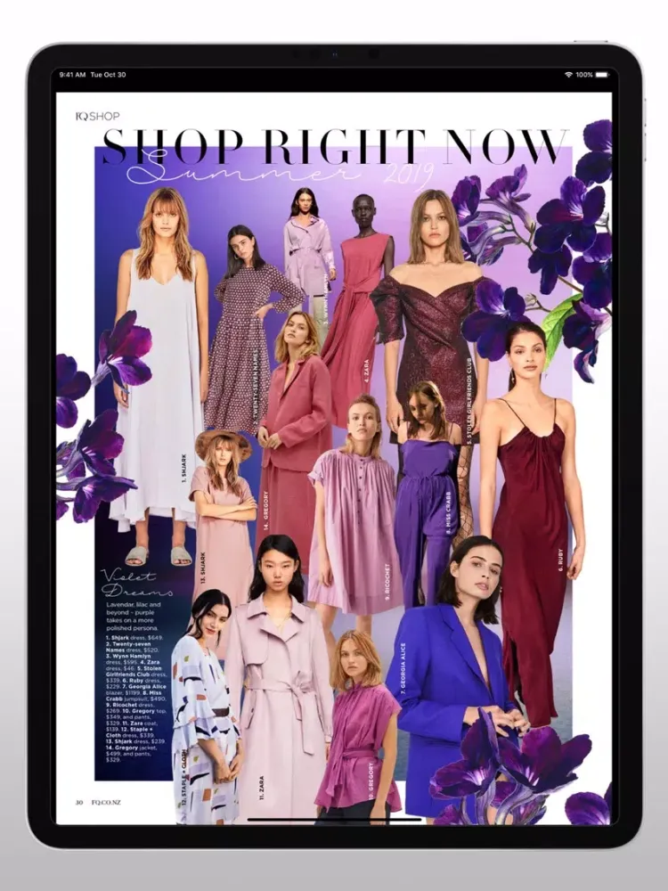 Fashion Quarterly Magazine NZ iPad  Ekran Görüntüleri