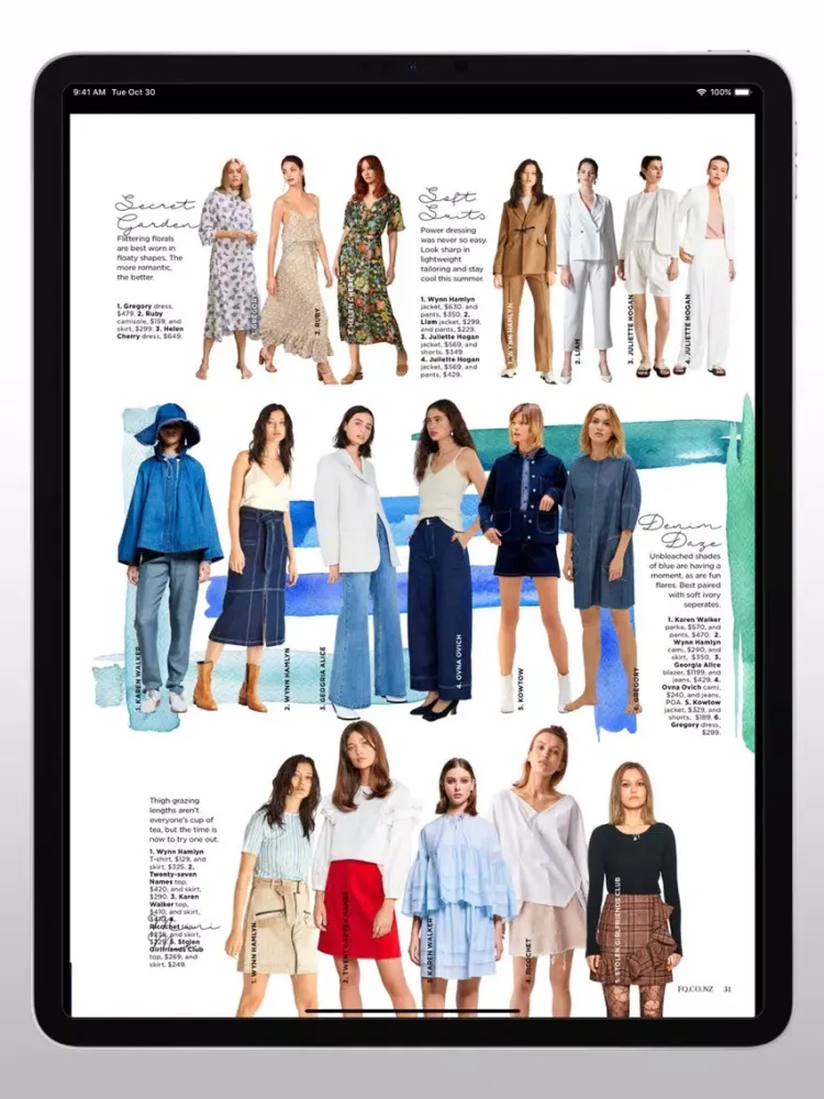 Fashion Quarterly Magazine NZ iPad  Ekran Görüntüleri