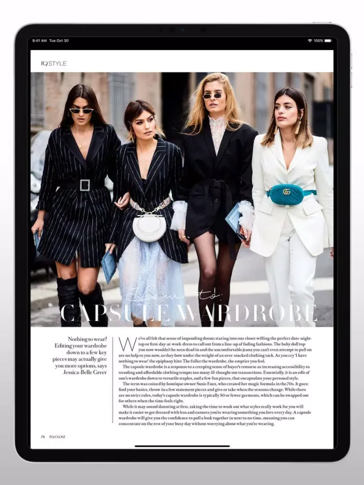 Fashion Quarterly Magazine NZ iPad  Ekran Görüntüleri