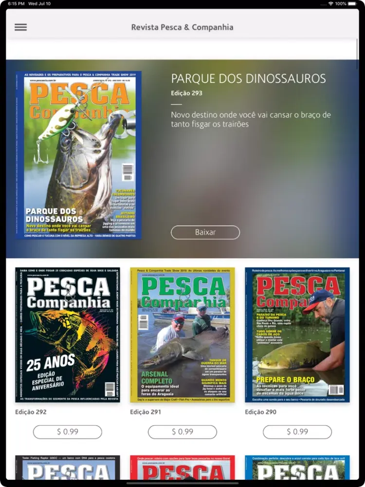 Скриншоты Revista Pesca & Companhia iPad 