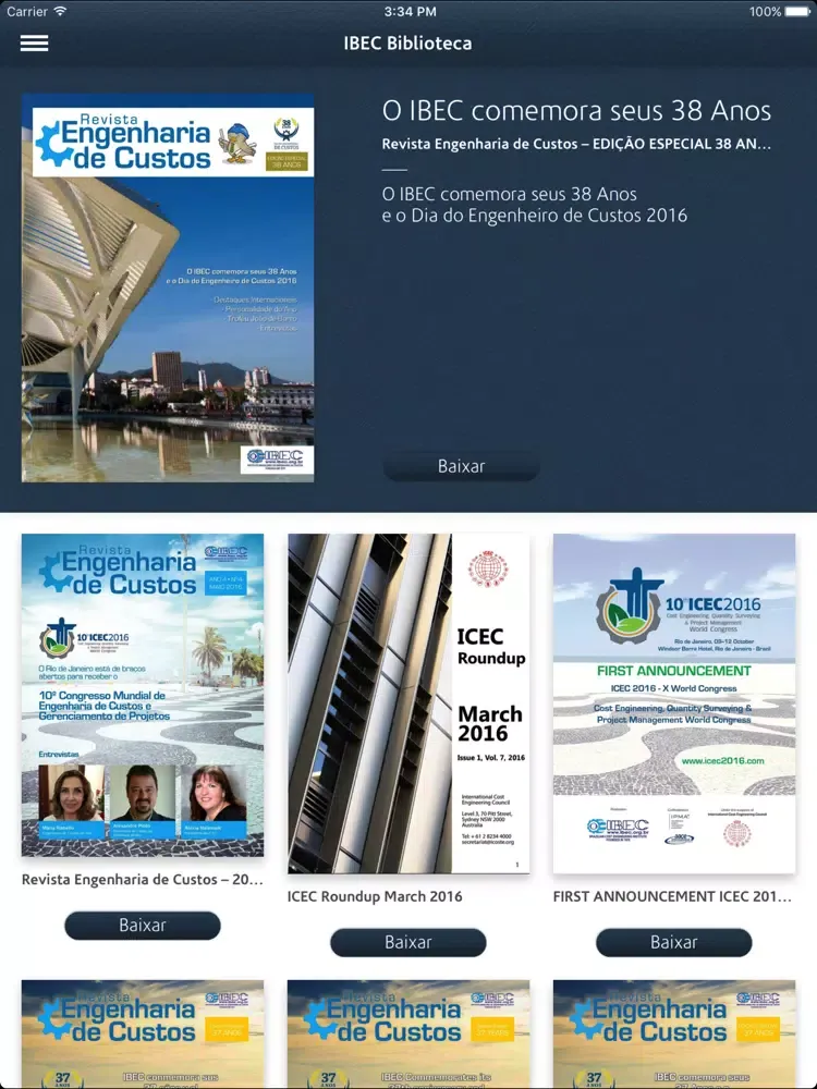 IBEC Biblioteca iPad  스크린샷