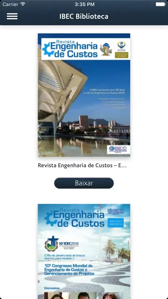 IBEC Biblioteca 스크린샷