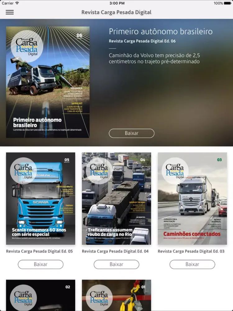 Revista Carga Pesada Digital iPad  Screenshots