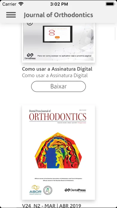Journal of Orthodontics Screenshots