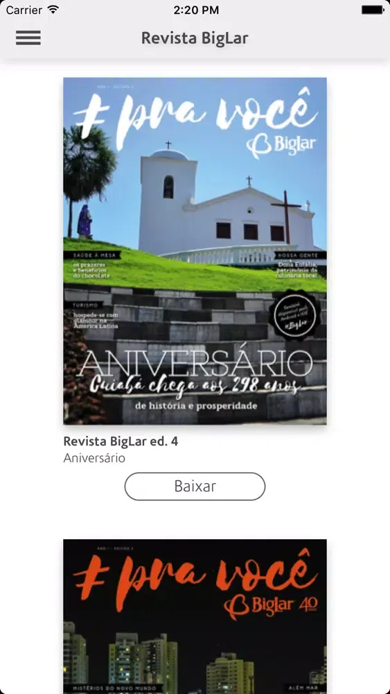 ภาพหน้าจอของ Revista BigLar