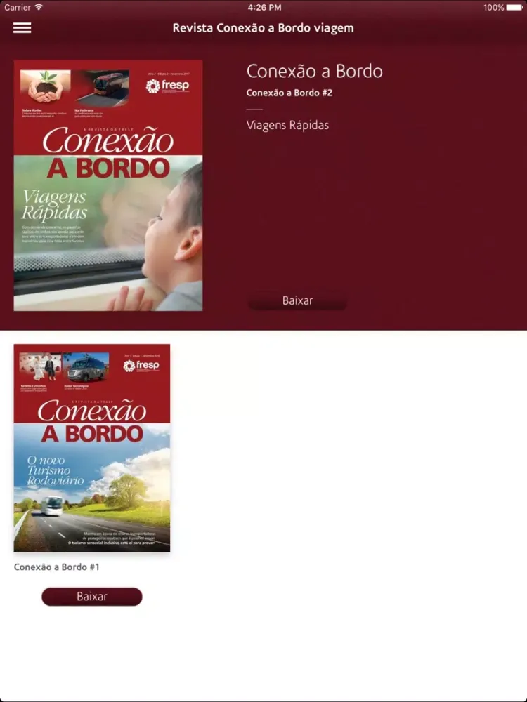 Revista Conexão a Bordo iPad  Ekran Görüntüleri