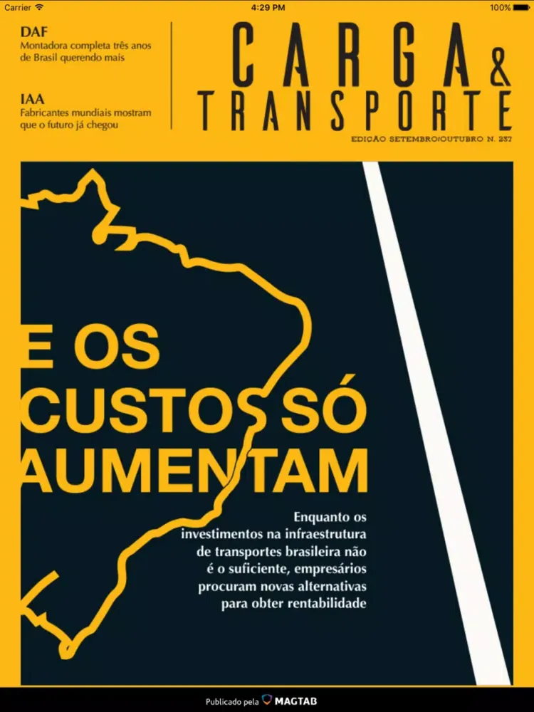 Ảnh chụp màn hình của Revista Carga&Transporte iPad 