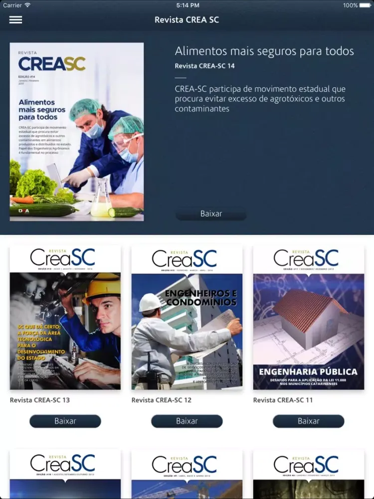Revista CREA SC iPad  スクリーンショット