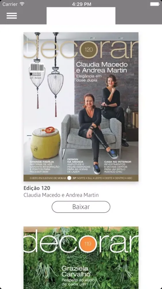 Zrzuty ekranu Revista Decorar