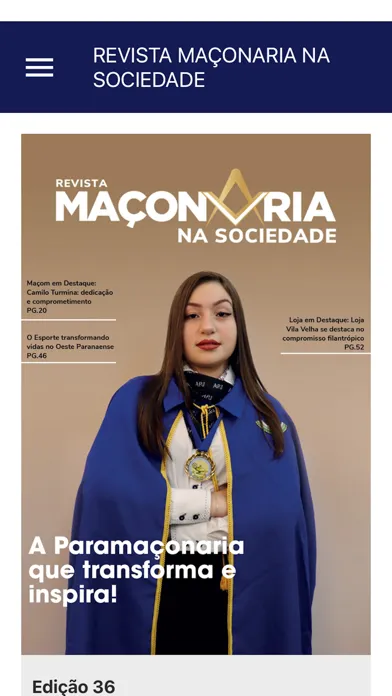 Tangkapan skrin Revista Maçonaria na Sociedade