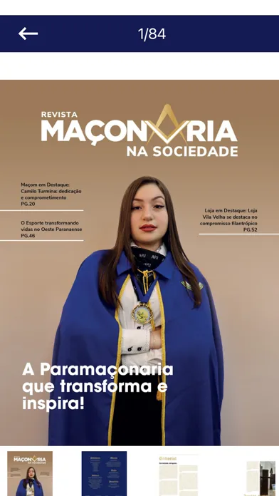 Tangkapan skrin Revista Maçonaria na Sociedade