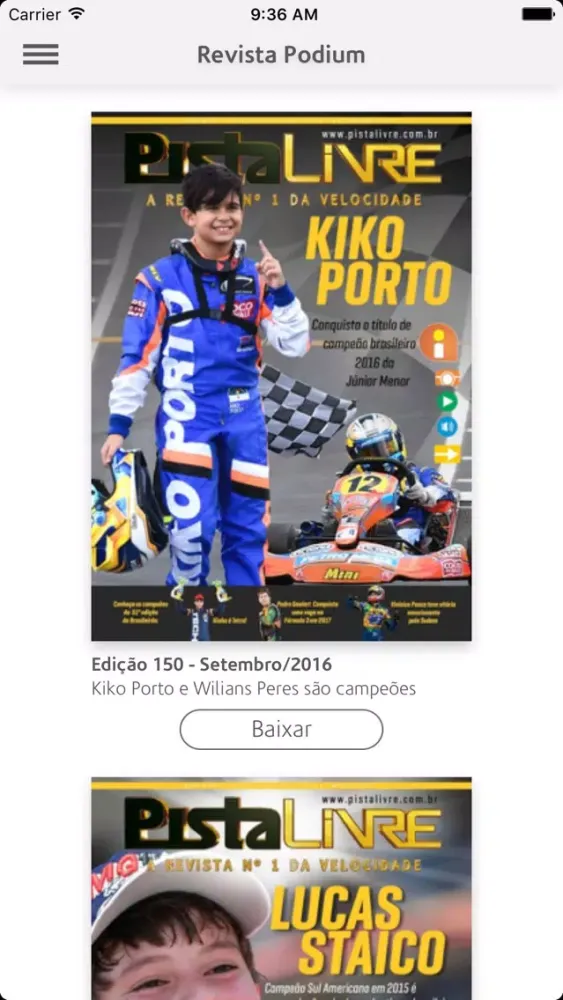 Captures d'écran de Revista Podium