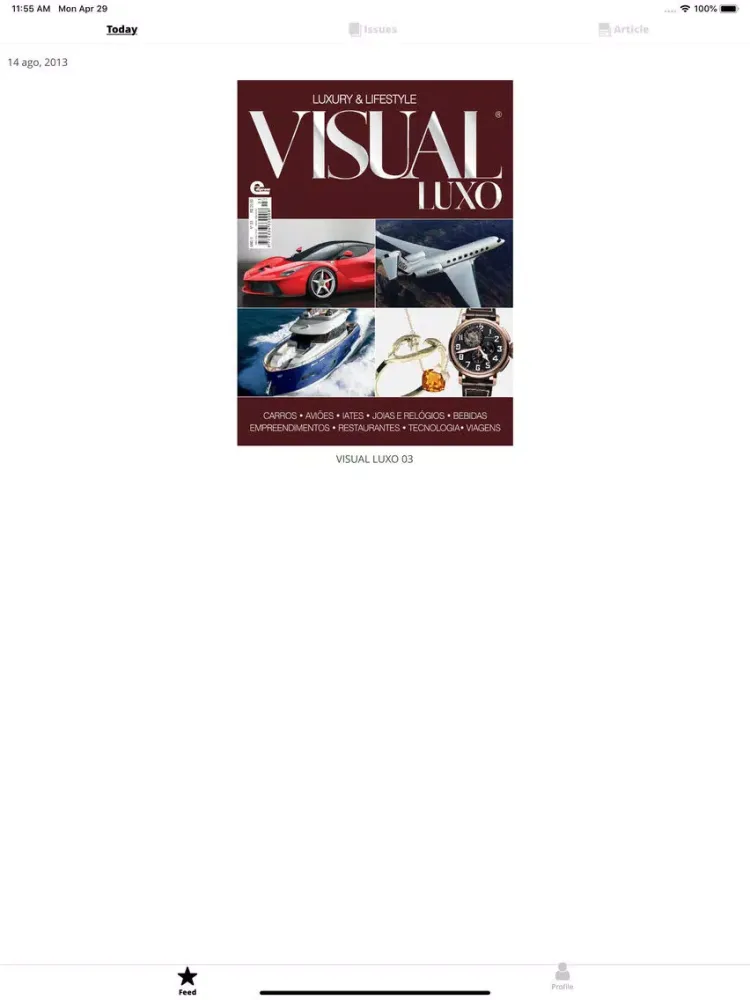 Zrzuty ekranu Revista Visual Luxo iPad 
