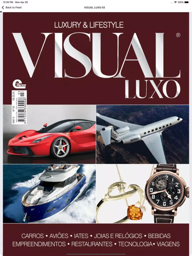 Zrzuty ekranu Revista Visual Luxo iPad 