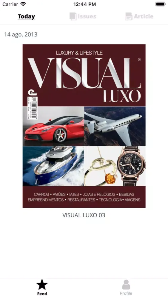 Zrzuty ekranu Revista Visual Luxo