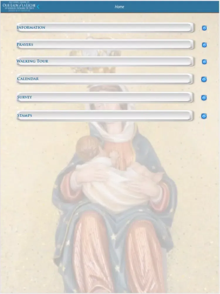 Capturas de pantalla de Our Lady of La Leche iPad 