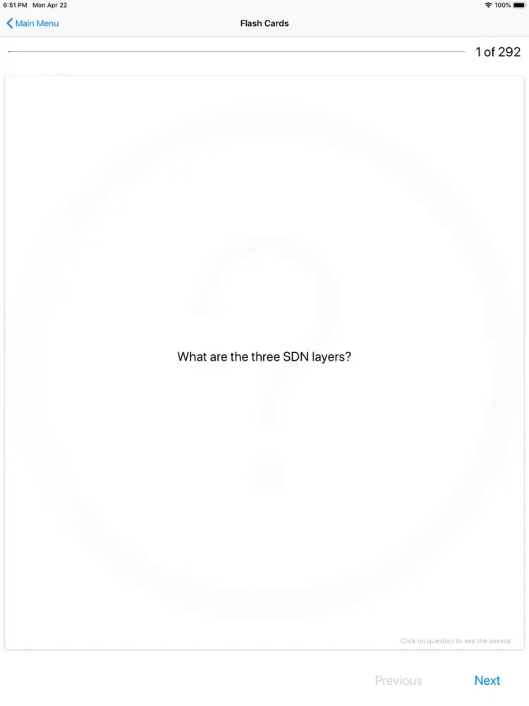 Tangkapan skrin CCENT - ICND1 Exam 100-105 iPad 