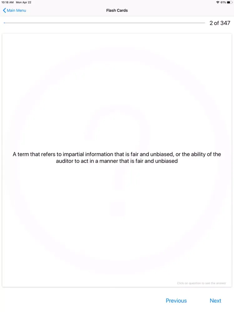 Tangkapan skrin CISA - Inform. Systems Auditor iPad 