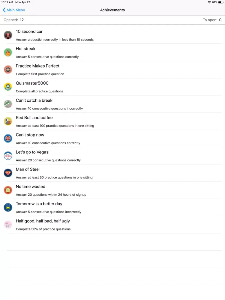 Tangkapan skrin CISA - Inform. Systems Auditor iPad 