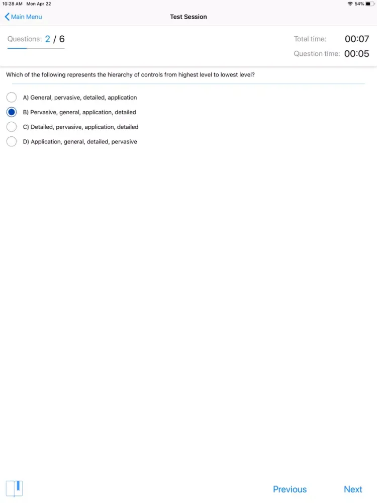 ภาพหน้าจอของ CISA: Inform. Systems Auditor iPad 
