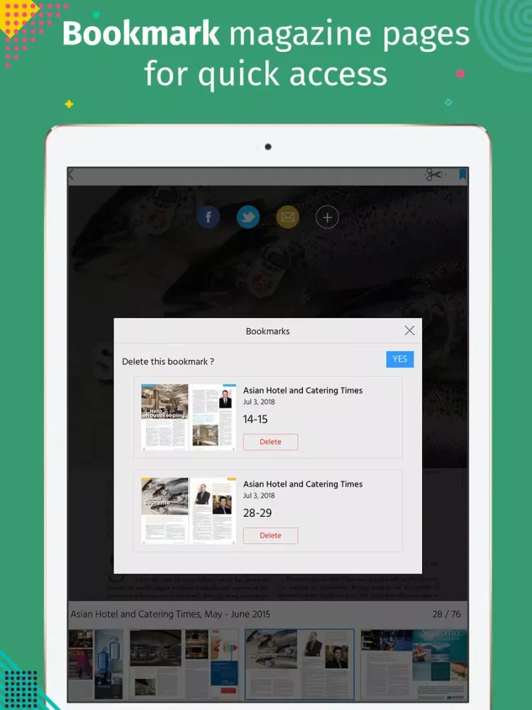 Tangkapan skrin Asian Hotel and Catering Times iPad 
