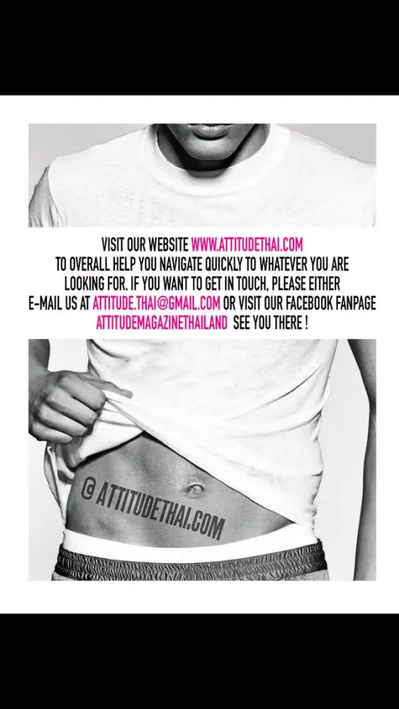 Capturas de tela do Attitude Thailand Magazine